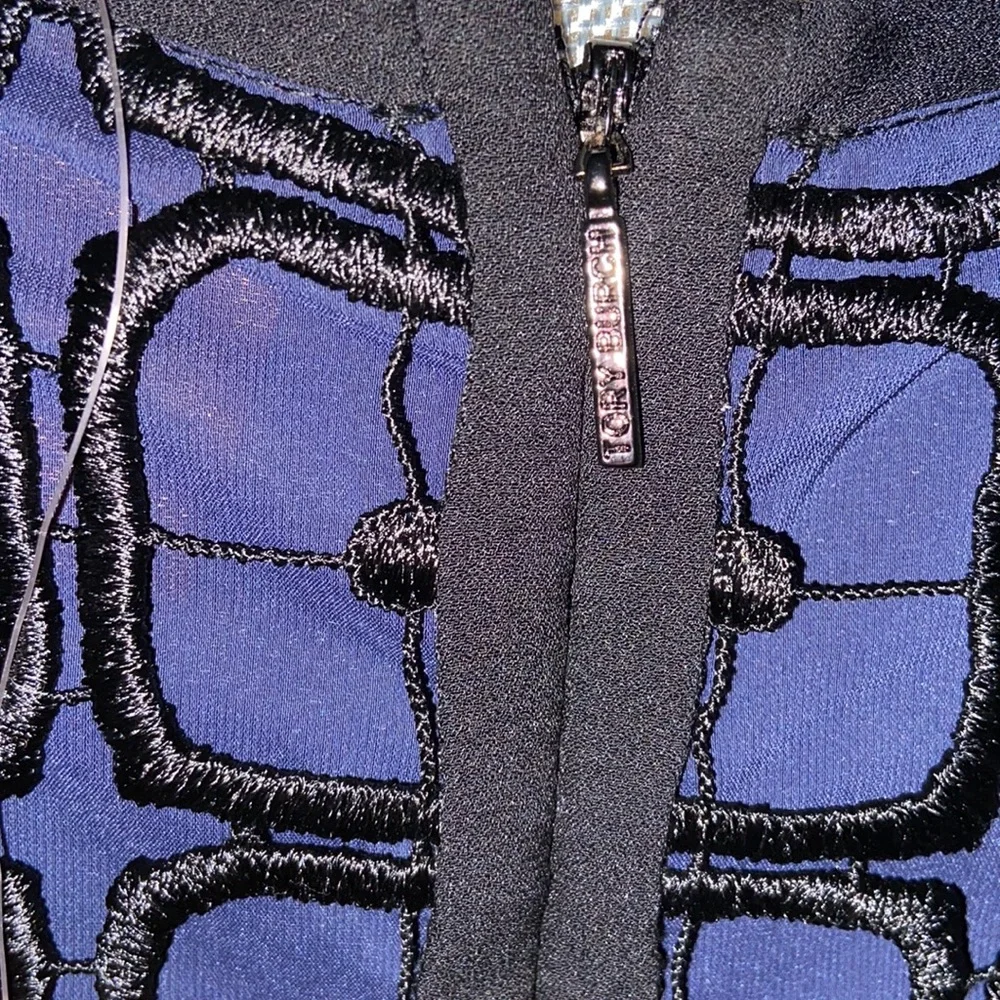 New Tory Burch EDEL SHELL Black & Blue size 0